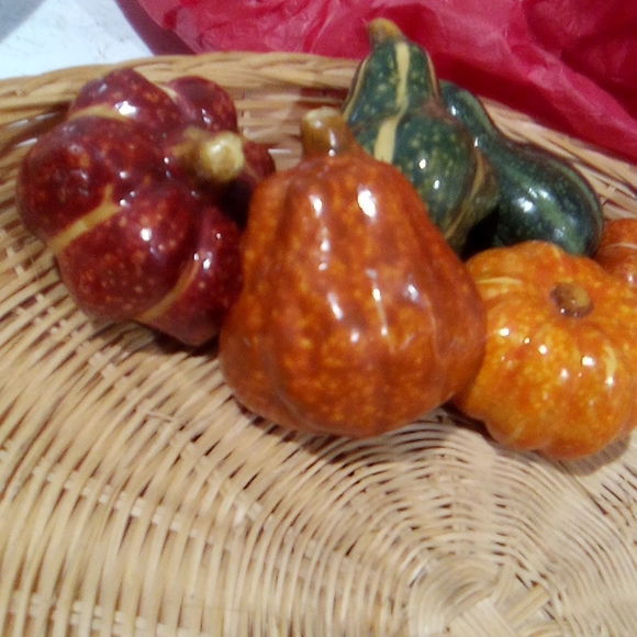 Vintage Ceramics,Mini Harvest Pumpkins and Gourd's - Picture 2 of 16